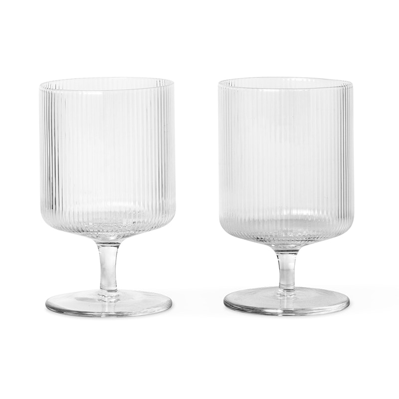 Ripple Wine Glass 2 pcs. Wine Glass 2-pack Clear