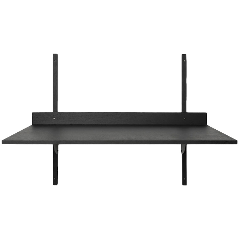 Sector Desk 87x45 cm, Black Ash/Black Brass