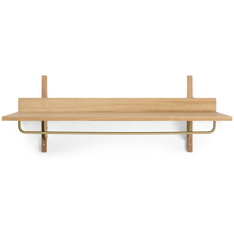 Sector Shelf, Oak / Brass