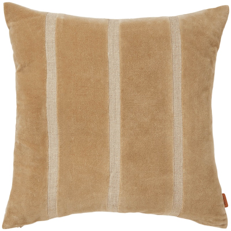 Senti Stripe Scatter Cushion 50x50 cm, Dark Sand