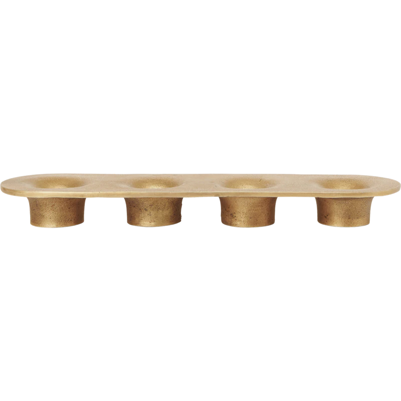 Soothe 4 Candle Holder, Brass
