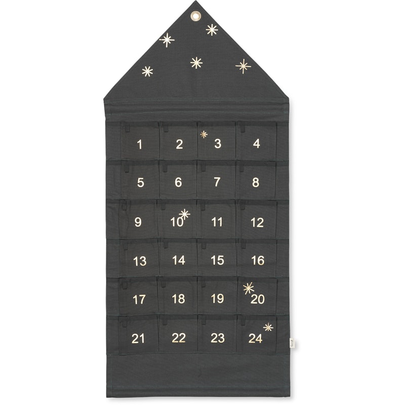 Star Advent Calendar, Dark Green