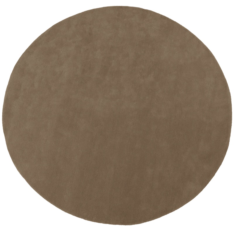 Stille Tufted Rug Ø240 cm, Ash Brown