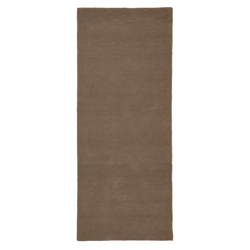 Stille Wool Rug 80x200 cm, Ash Brown