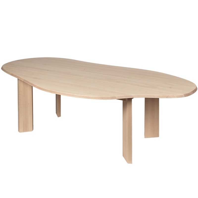 Tarn Dining Table 220x118.5 cm, White Oiled Beech