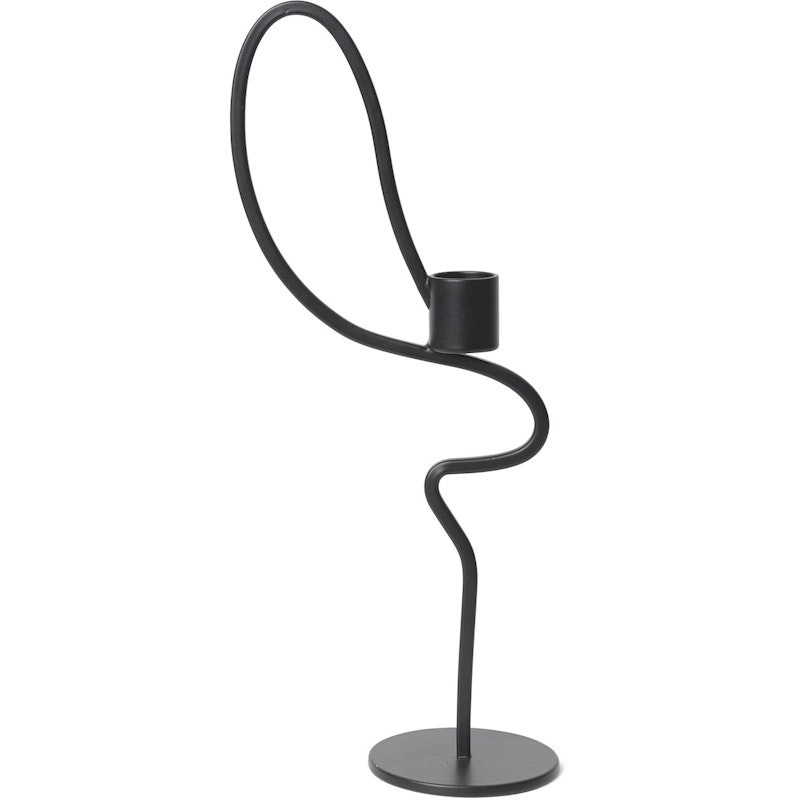 Valse Candlestick Black, 28 cm