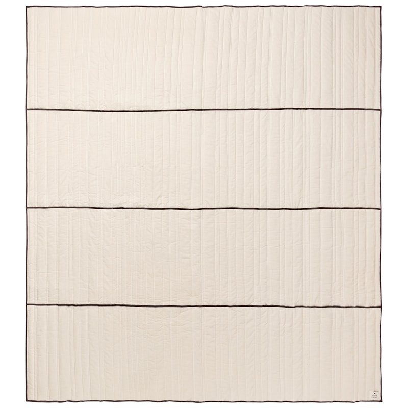 Vari Bedspread Natural / Dark Chocolate, 230x260 cm