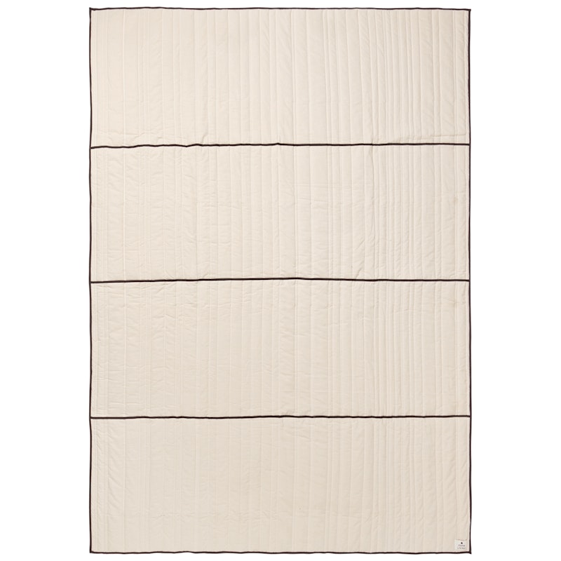 Vari Bedspread Natural / Dark Chocolate, 180x260 cm