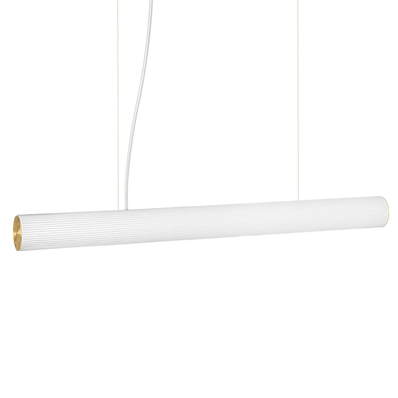 Vuelta ll Pendant, White / Brass