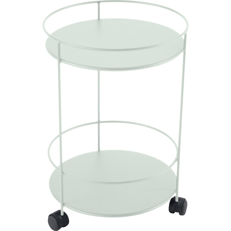 Guinguette Side Wheeled Table Ø40, Ice Mint