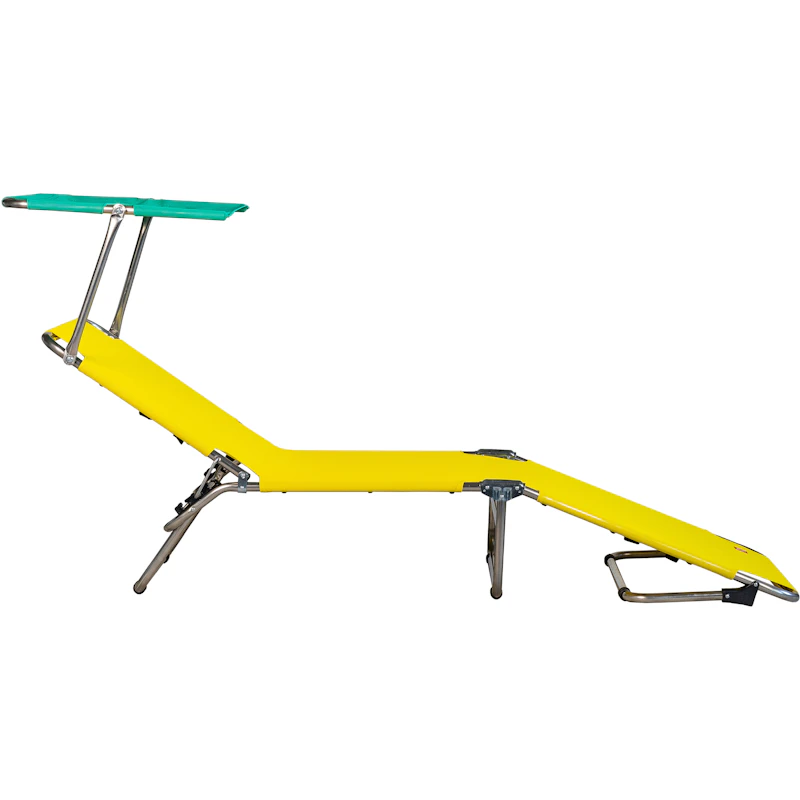 Amigo Top Sunbed, Yellow / Aqua Green