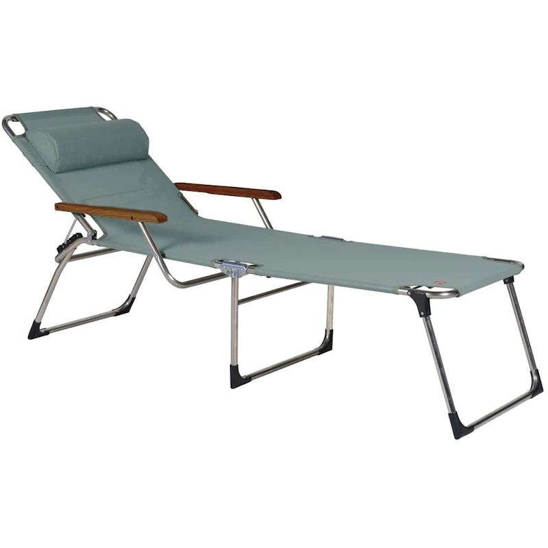 Amigo Sunbed With Armrests, Sage Green