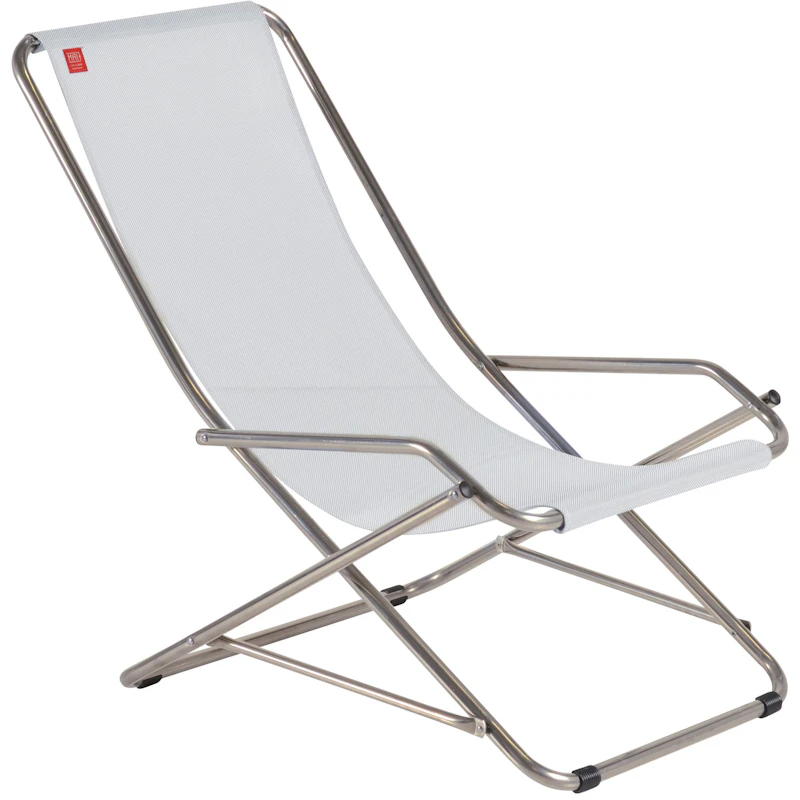 Dondolina Lounger, White Grey