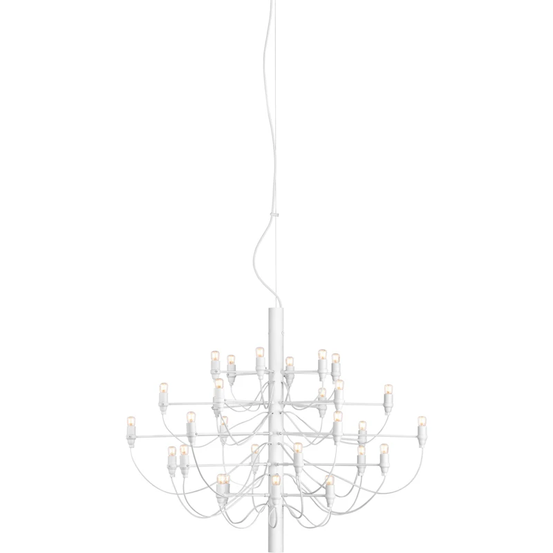 2097/30 Sarfatti Chandelier, Matte White