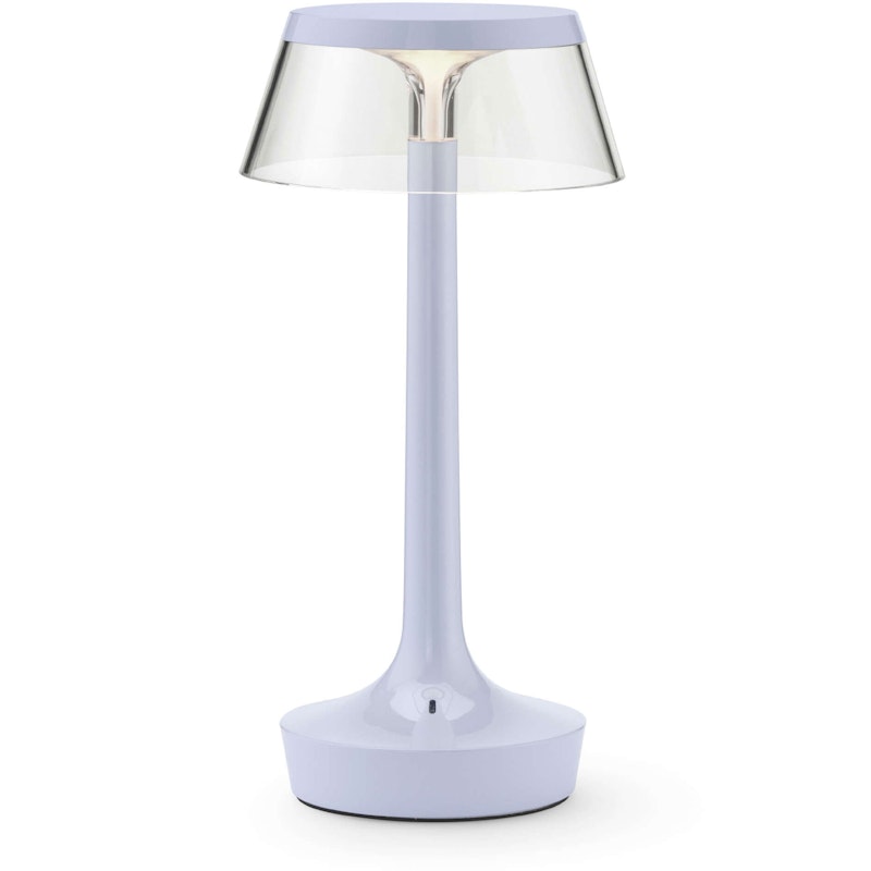 Bon Jour Unplugged Table Lamp Portable, Faded Blue