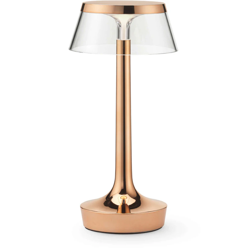 Bon Jour Unplugged Table Lamp Portable, Copper