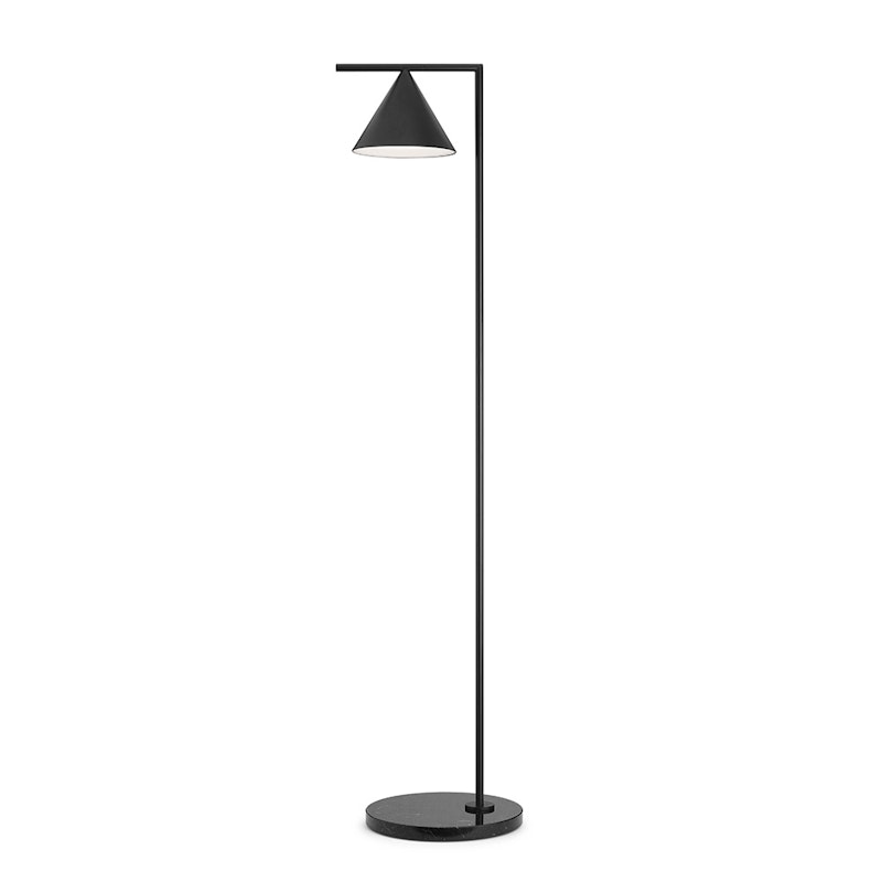 Captain Flint Floor Lamp, Graphite/Black Marble