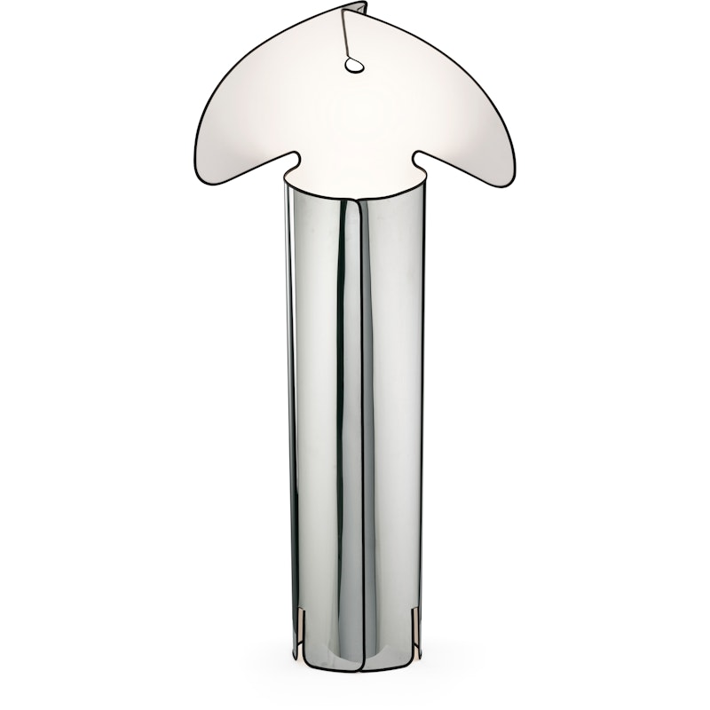 Chiara F Floor Lamp,  Stainless Steel / Black