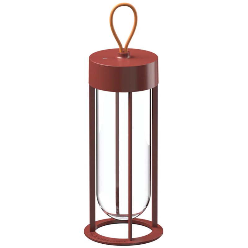 In Vitro Unplugged Table Lamp, Terracotta