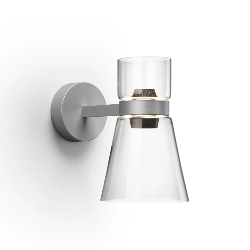Nocturne Wall Lamp Cone, Silver