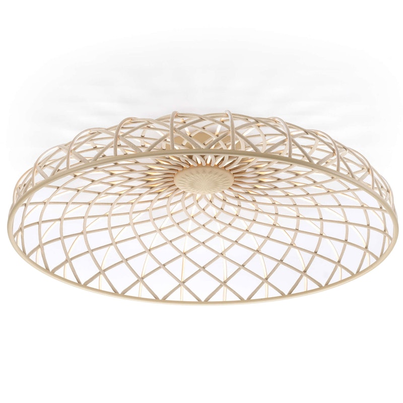 Skynest C Flush Ceiling Light, Almond