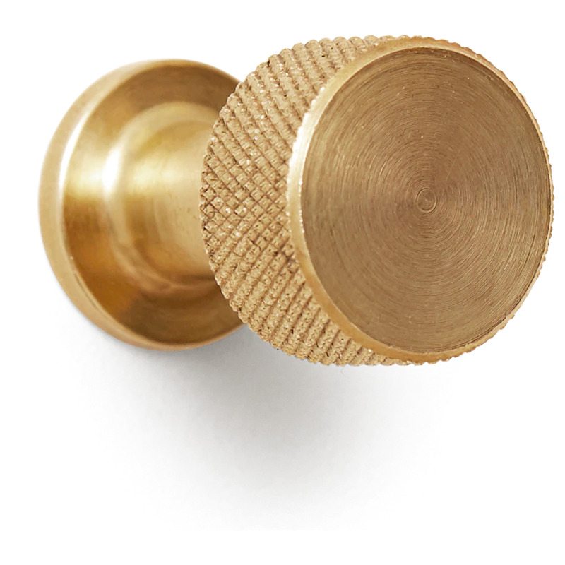 Angle Hook / Knob Ø2 cm, Brass