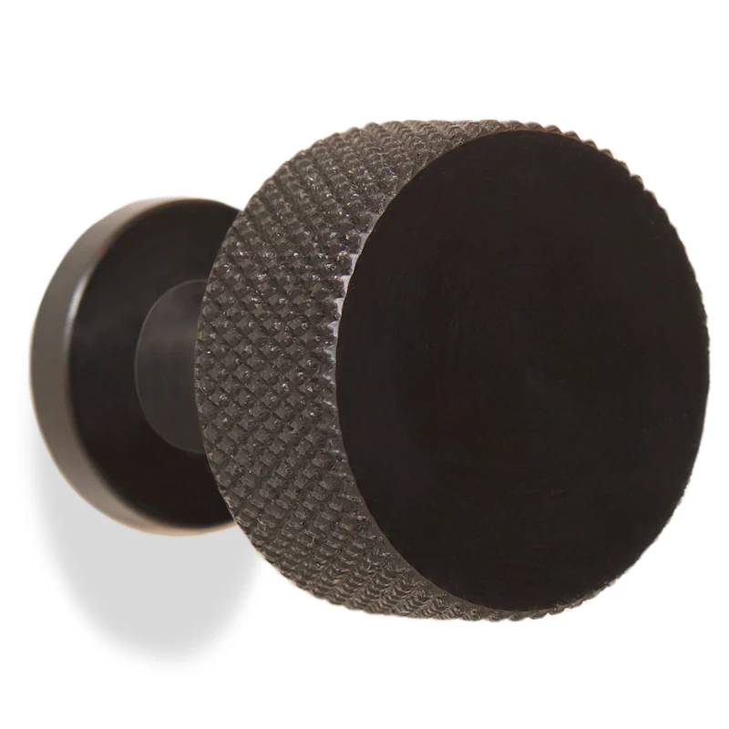 Angle Hook / Knob Ø3 cm, Black