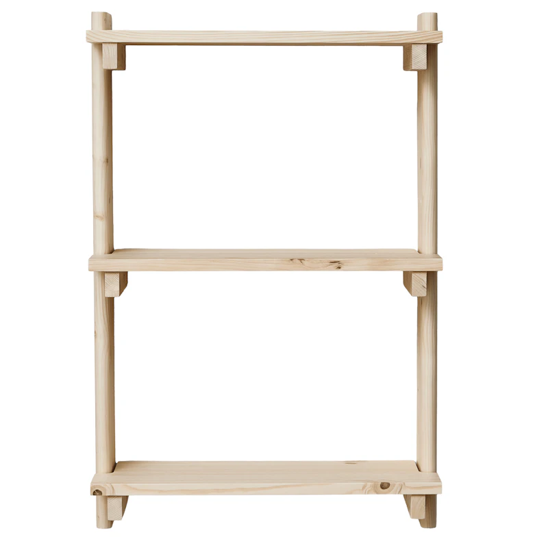 Beam Shelf 3 Shelves, Pinewood