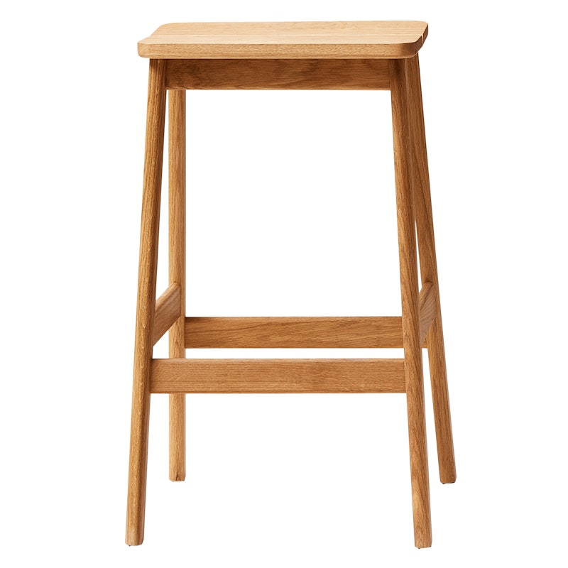 Angle Barstool 65 cm, Oak