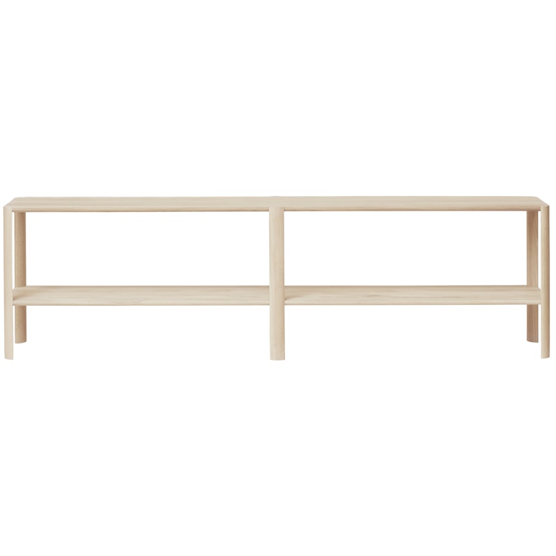 Leaf Shelf 2x2, White Oiled Oak