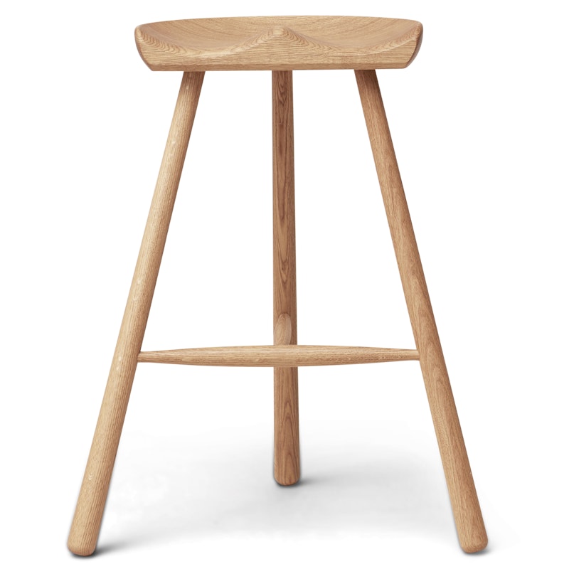 Shoemaker No. 68 Barstool 65 cm, White Oiled Oak