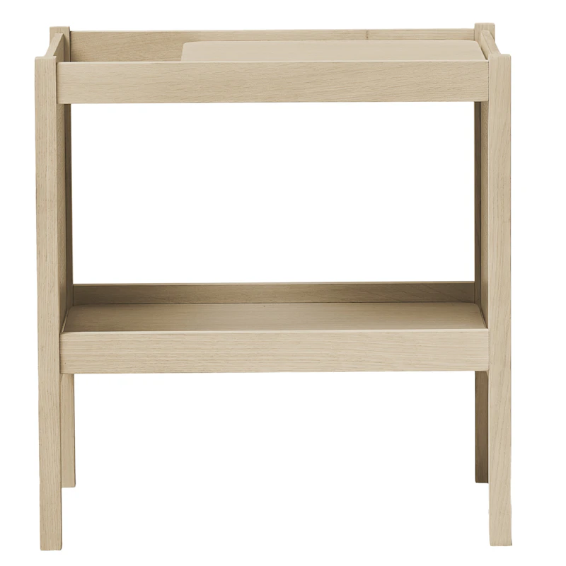 Journal Side Table, White Oiled Oak