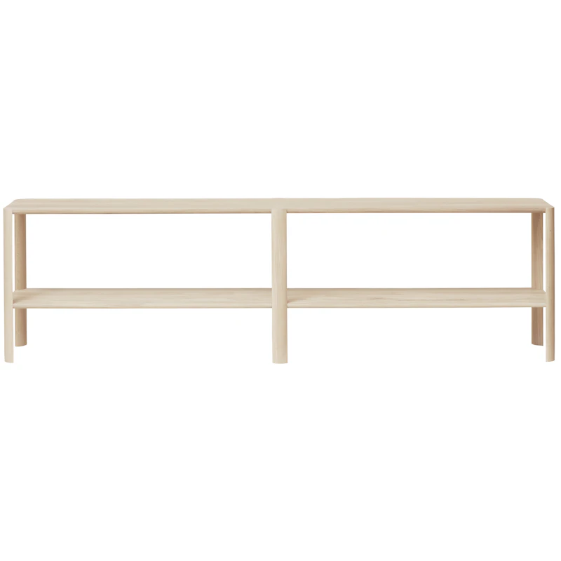 Leaf Shelf 2x2, White Oiled Oak