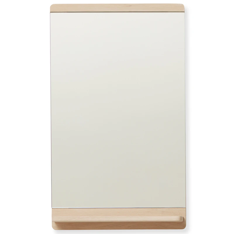 Rim Wall Mirror 40x67 cm, White Oiled Oak