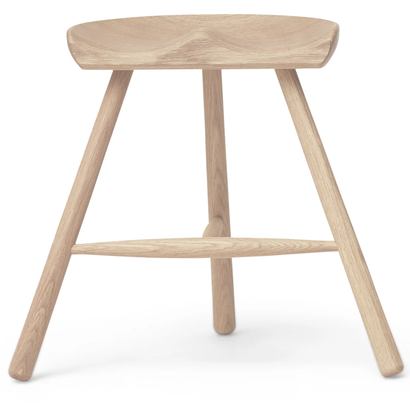 Shoemaker Chair No. 49 Stool, White Oiled Oak