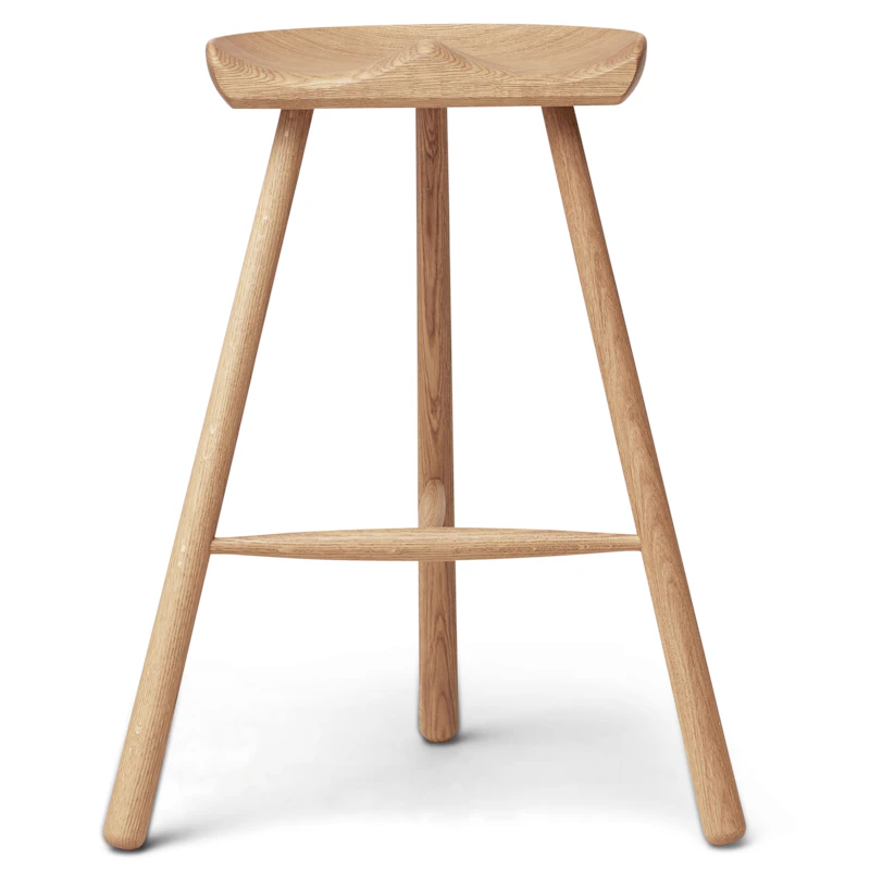 Shoemaker No. 68 Barstool 65 cm, White Oiled Oak