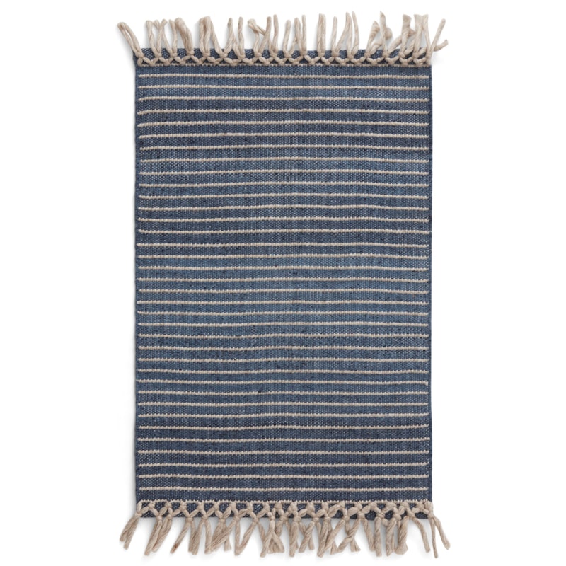 Bold Fringe Rug 60x90 cm, Dusty Blue