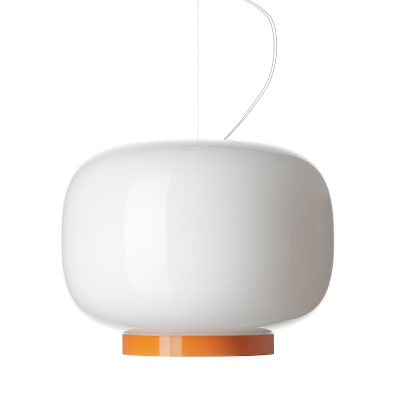 Chouchin 1 Reverse Pendant, White/Orange