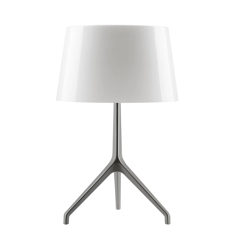 Lumiere Table Lamp XXS, Black Chrome/White