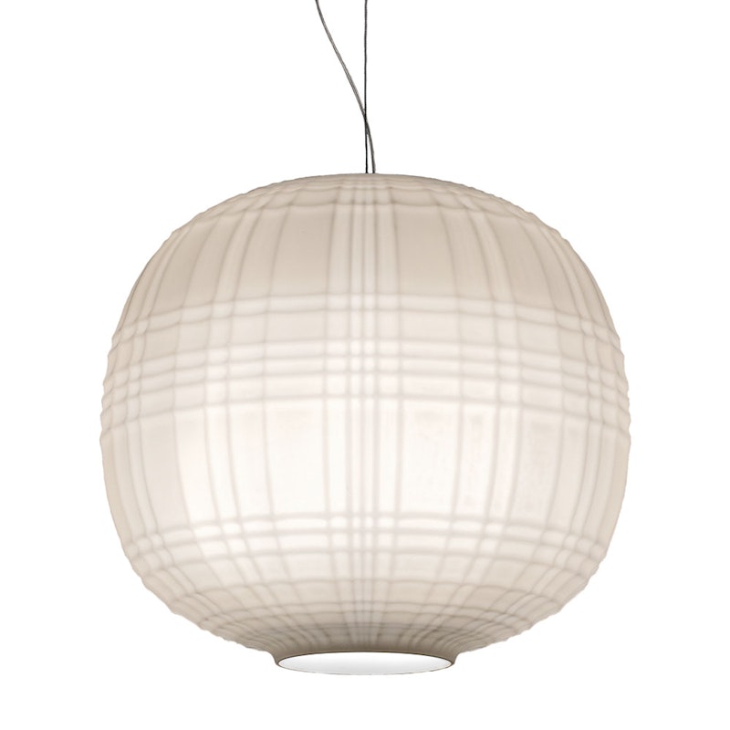 Tartan Ceiling Lamp, White