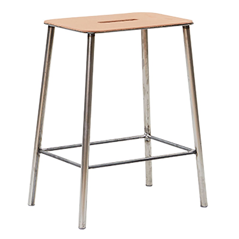 Adam Stool 50 cm, Oak/Steel