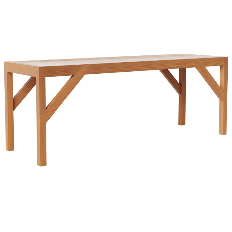 Bracket Bench, Warm Brown