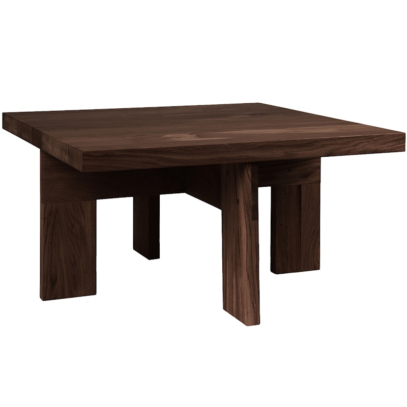 Farmhouse Coffee Table 70x70 cm, Dark Oak