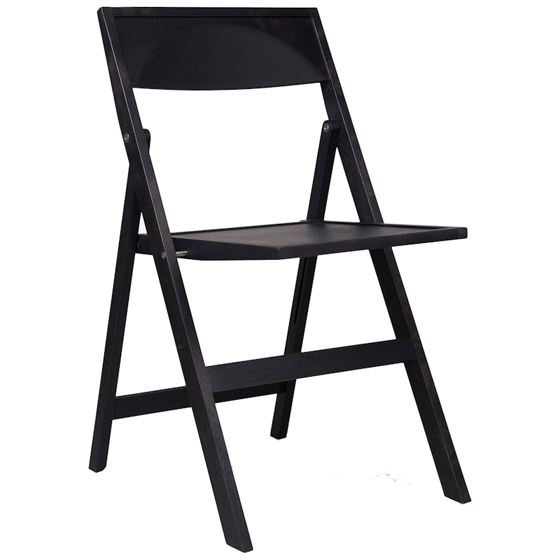 Folding Flat Chair, Ash Black