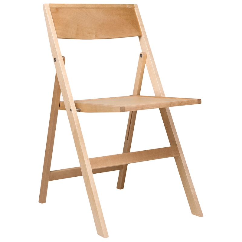 Folding Flat Chair, Natural