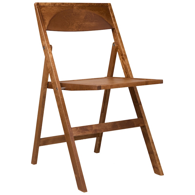 Folding Flat Chair, Warm Brown