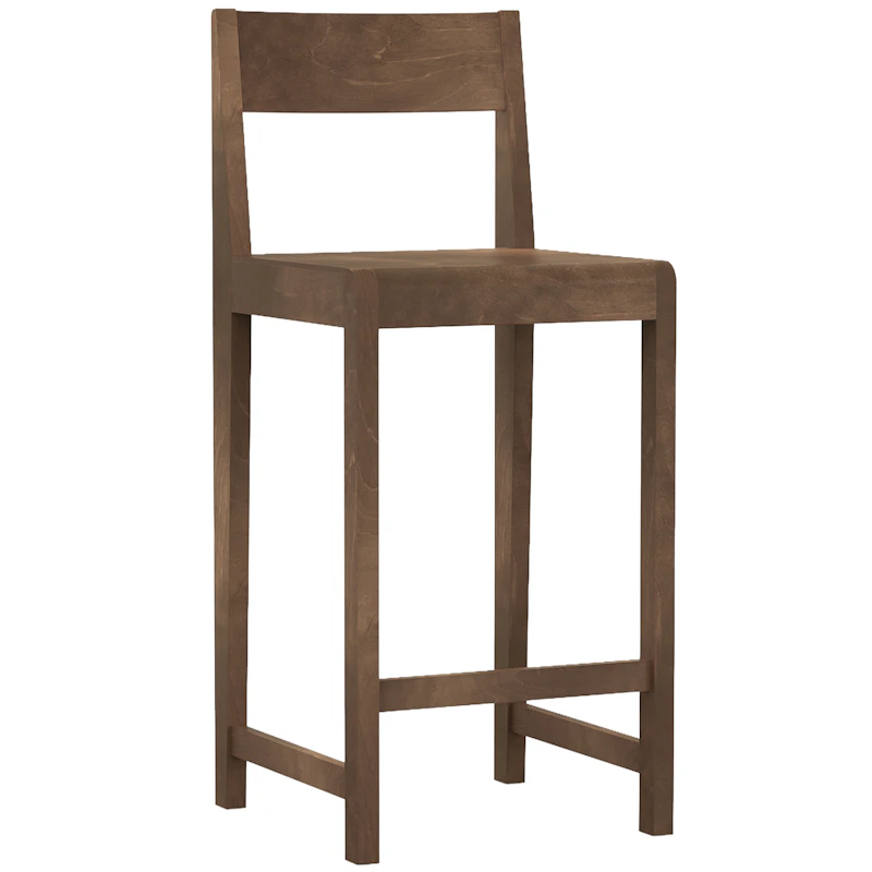 01 Bar Stool, Dark Brown