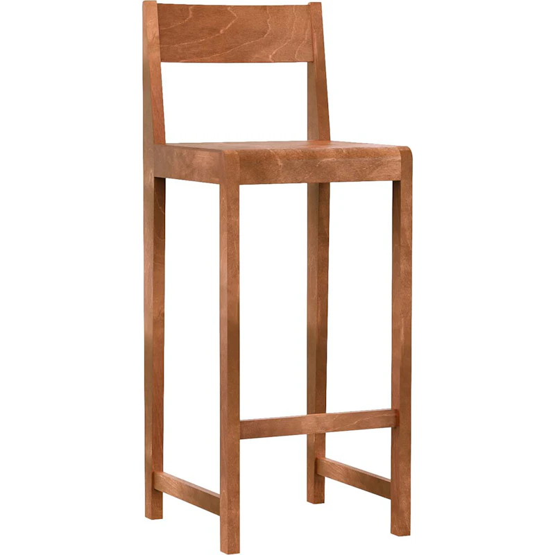 01 Bar Stool H76 cm, Warm Brown