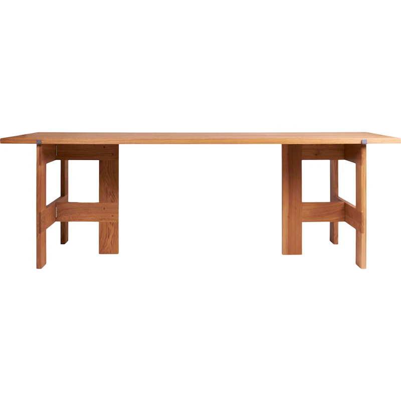 Farmhouse Dining Table L220 cm, Natural Oak