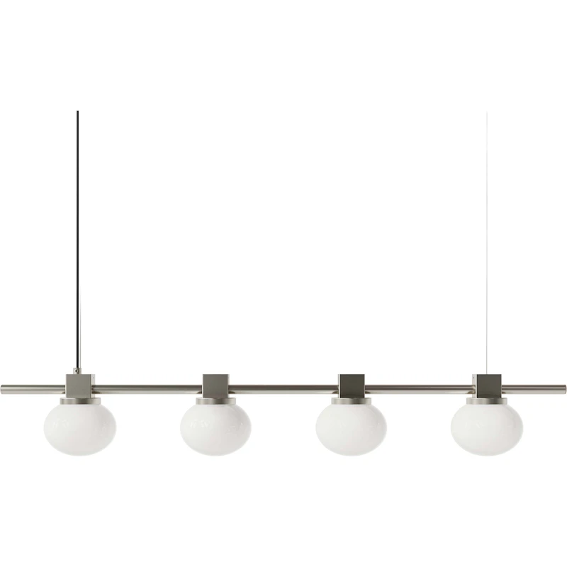 Ovoid Quadruple Pendant, Stainless Steel